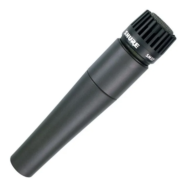 Micrófono Shure SM SM57-LC Dinámico Cardioide color negro
