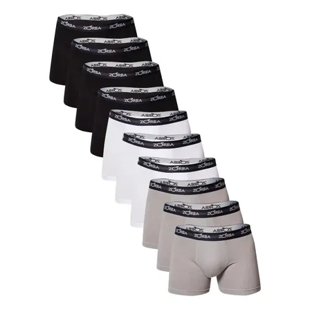 Kit 10 Cuecas Boxer Zorba Masculina Algodão Original