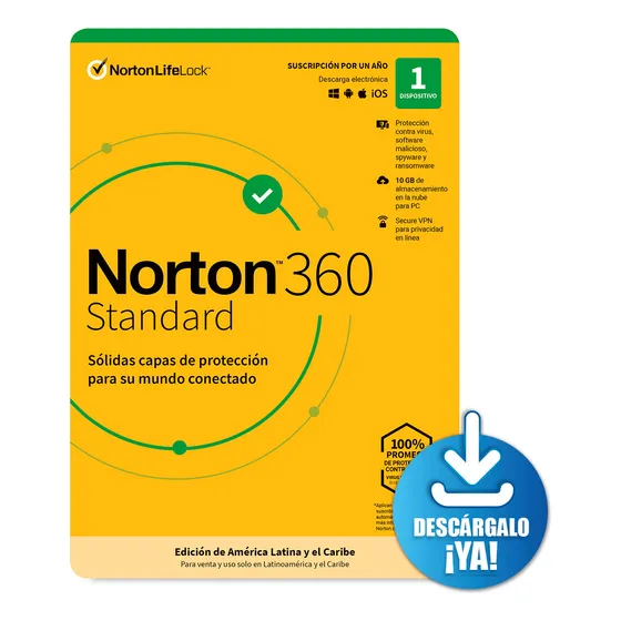 Antivirus Norton 360 Standard Licencia 1 Año - 1 Dispositivo