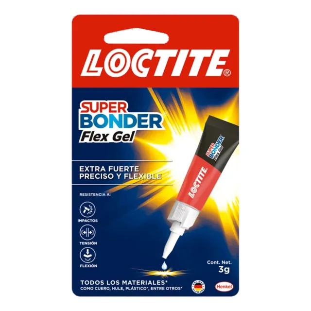 Pegante Instantaneo Super Bonder Flex Gel Extra Fuerte
