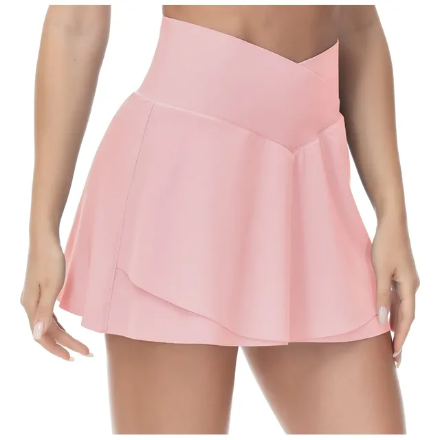 Falda Tenis Cintura Cruzada Dobladillo Cortado Pantalon Golf