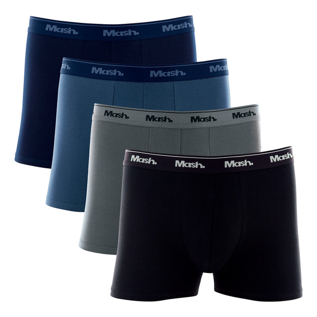 Kit 4 Cuecas Boxer Cotton AlgodĂŁo Tamanho Plus Size Mash Kit 4 Cuecas Boxer Cotton AlgodĂŁo Tamanho Plus Size Mash