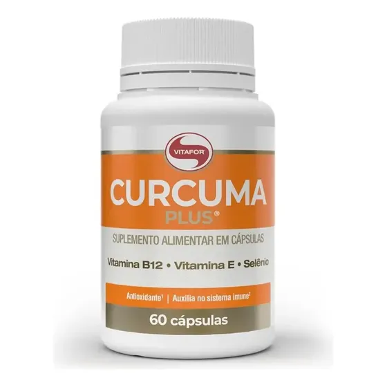 Cúrcuma Vitafor em cápsula Sem sabor x 45g de 60 un