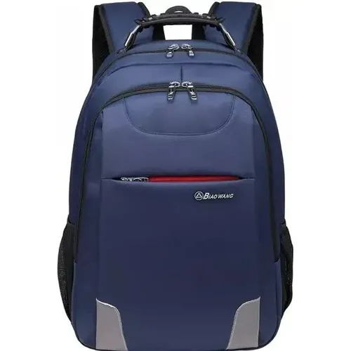 Mochila Alça Reforçada Impermeável Notebook Cabo De Aço Biaowang BW1908 cor azul 40L