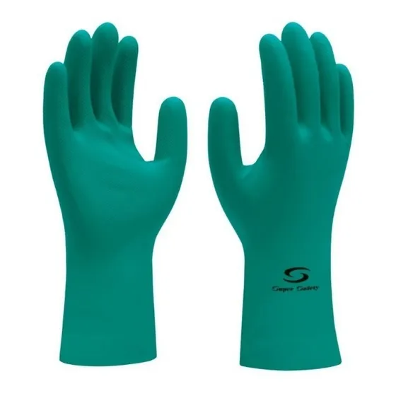 Luva Resistente Nitrílica Super Safety Nitrogreen Ca 33334