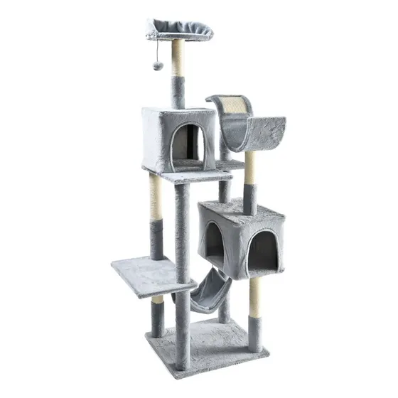 Arranhador Torre De Gato Grande De Luxo Com Casas Camas Rede