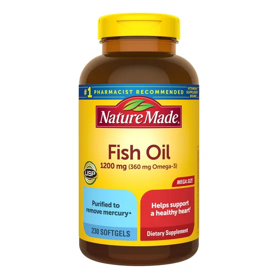 Suplemento De Aceite De Pescado Hecho En La Naturaleza, 1200