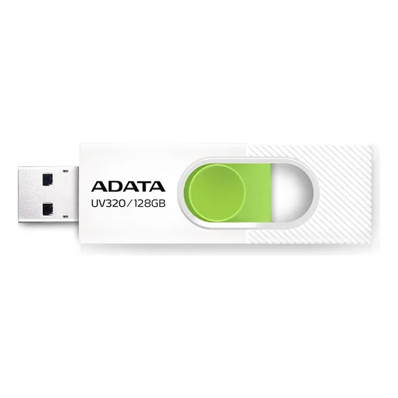 Pendrive Adata Uv320 128gb 3.2 Gen 1 Blanco Y Verde