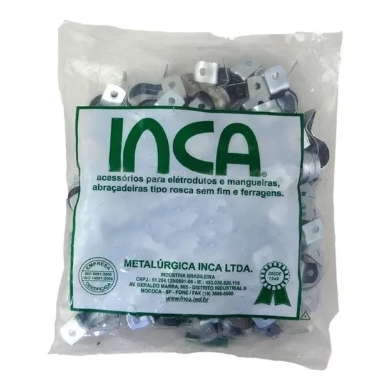 Kit Com 50 Abraçadeira Tipo U 1.1/2 Polegada Inca