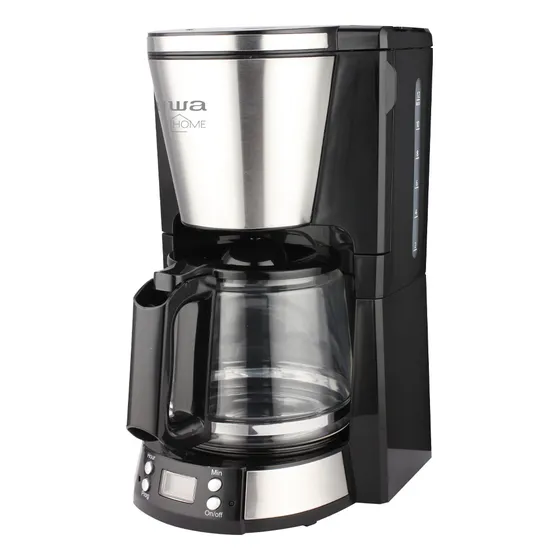 Cafetera Aiwa Home AW-CD9108 automática negra y plateada de filtro