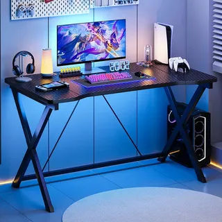 Perfin Mesa Gamer 120cm Para Pc Jogos Preta,escrivaninha Mesa Office Estudo Estil