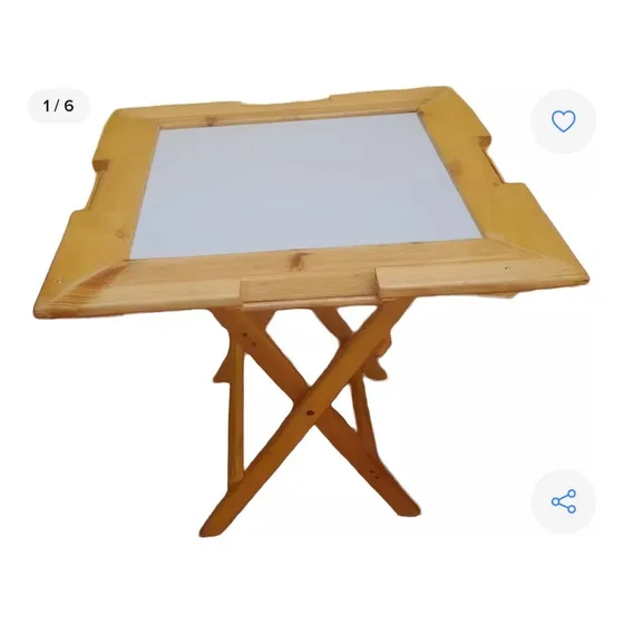 Mesa Plegable Para Jugar Domino, Medidas 80x80x80 Cm
