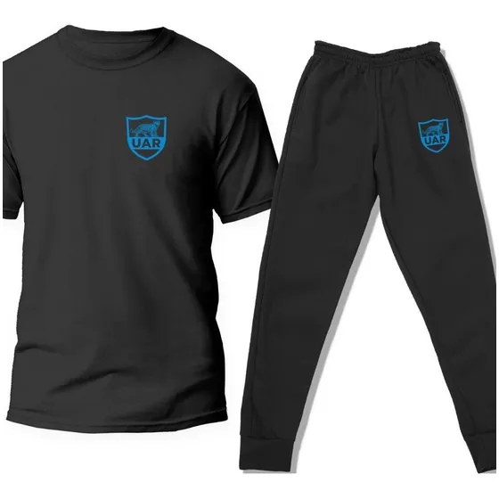 Conjunto Remera De Algodon Y Pantalon Jogging Rugby