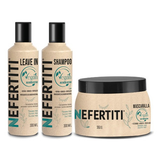 Kit Shampoo, Mascarilla Y Leave In Vegan Nefertiti Kit Shampoo, Mascarilla Y Leave In Vegan Nefertiti