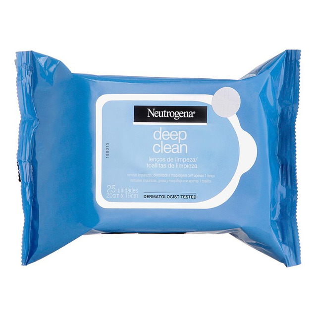 Lenço Demaquilante Deep Clean 25 Unidades Neutrogena Lenço Demaquilante Deep Clean 25 Unidades Neutrogena
