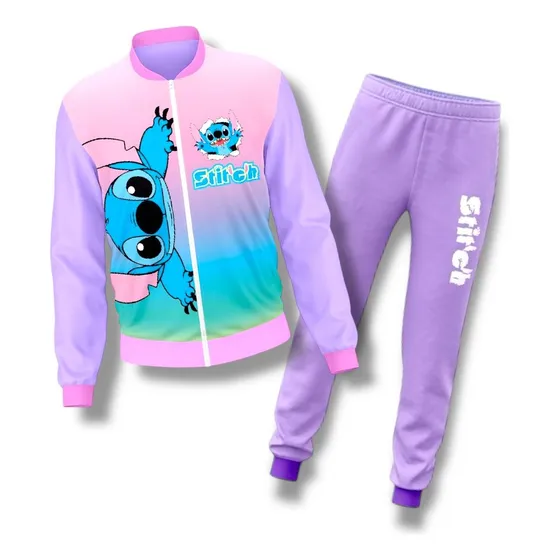 Conjunto Deportivo De Stitch - Para Niñas
