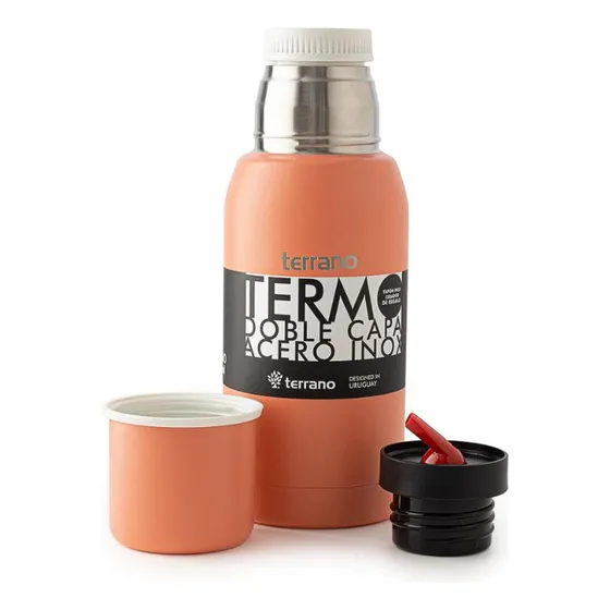 Termo Terrano 750ml Doble Tapon Coral Flaber