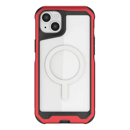 Carcasa De Aluminio Ghostek Atomic Slim Color Rojo para Iphone 13 / 14