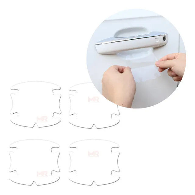 Kit Pelicula Adesivo Ppf Proteção Maçaneta 4 Portas Incolor