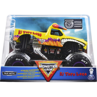 Monster Jam Truck True Metal El Toro Loco Gigante 1:24 Color Amarillo Monster Jam Truck True Metal El Toro Loco Gigante 1:24 Color Amarillo