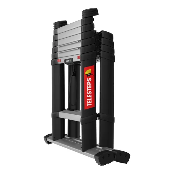 Escalera Telescópica De Aluminio Telesteps Mod Combi 2.3 Mts
