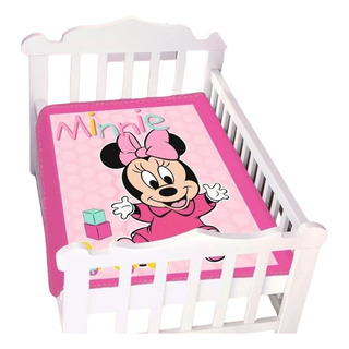 Cobertor Jolitex Berço Bebê Disney Estampa Minnie Cobertor Jolitex Berço Bebê Disney Estampa Minnie