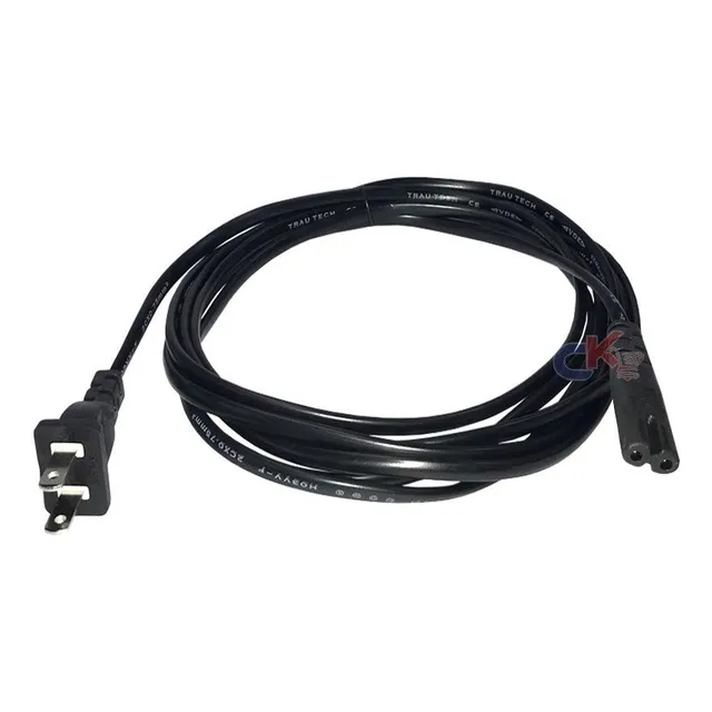 Cable Poder Tipo 8 De 3 Metros Trautech Mellizo Corriente