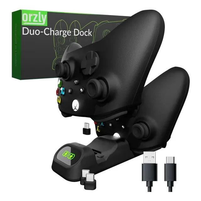 Base Cargador Doble Para Joystick Ps5 Dual Accesorios Orzly