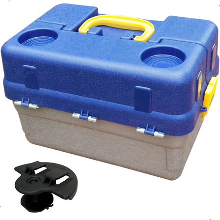 Caixa Maleta De Pesca Hi 6 Bandejas Azul Cinza Caixa Maleta De Pesca Hi 6 Bandejas Azul Cinza