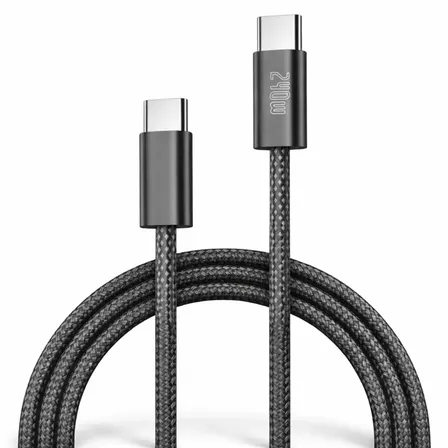 Cabo Carregador Ultra Rápido 240w Turbo Usb Tipo C Compatível iPhone 15 16 17 Pro Max Motorola Moto G Samsung Galaxy S24 S23 S22 S21 S20 Xiaomi Poco Redmi Nylon Certificado Pela Anatel Cinza-escuro