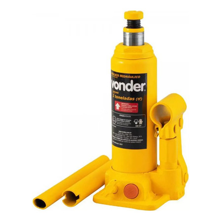 Macaco Hidraulico Garrafa 2 Toneladas Vonder Haste 181-345mm Macaco Hidraulico Garrafa 2 Toneladas Vonder Haste 181-345mm