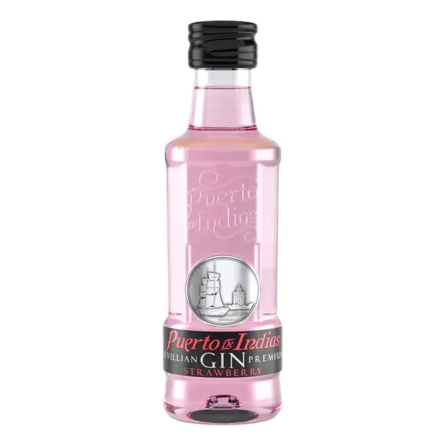 Gin Puerto De Indias Frutillla Miniatura X50ml De España