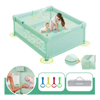 Cobeyshine Bebé Valla Cuna 120x120 Cm Con Accesorios Cobeyshine Bebé Valla Cuna 120x120 Cm Con Accesorios