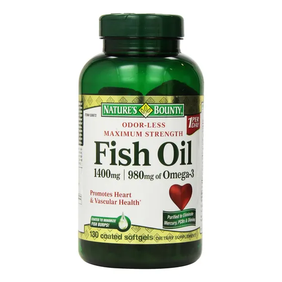 Suplemento De Aceite De Pescado Nature's Bounty 1400 Mg 130 