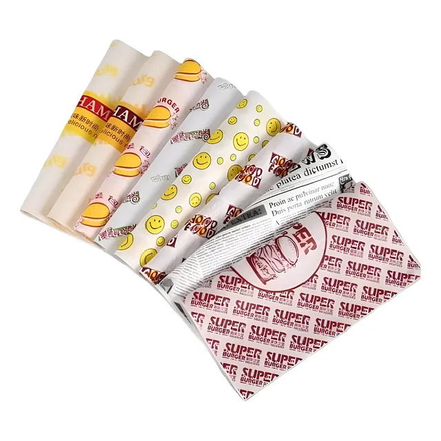 Papel Antigrasa Personalizado Impreso Parafinado