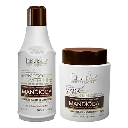 Kit Shampoo Y Mascara Mandioca Forever Liss