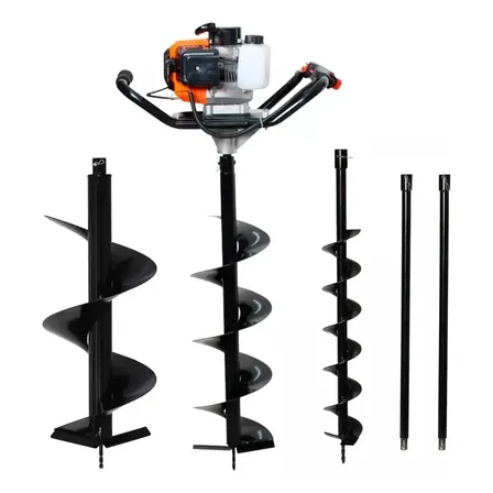 Perfurador De Solo Gasolina 52cc C/3 Brocas +2 Extensor 60cm