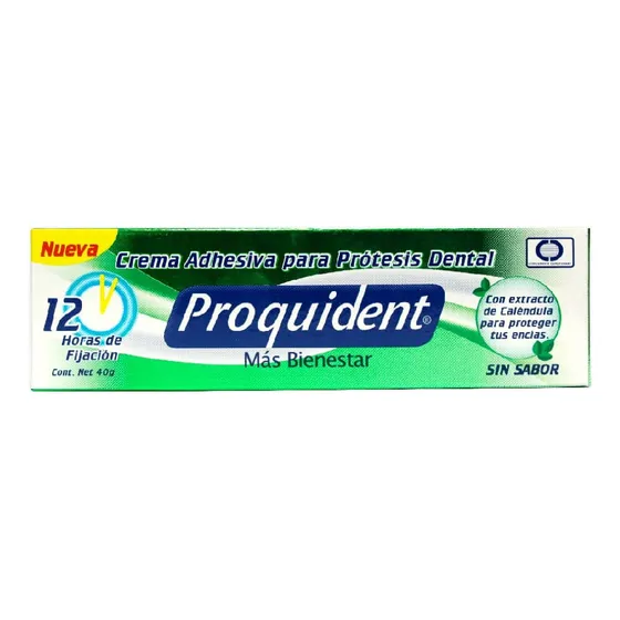 Crema Adhesiva Proquident Protesis Sin Sabor 40gr