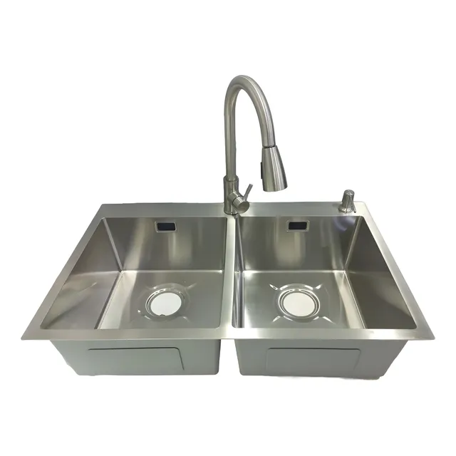 Combo De Lavaplatos Ks2002s Doble Tina