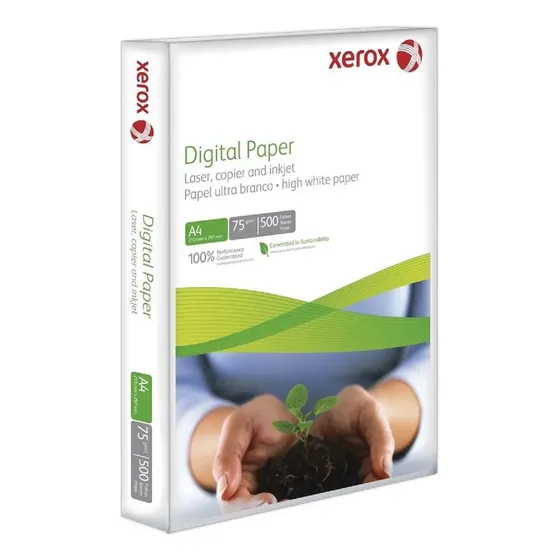 Papel Bond Xerox A4 75g Bra 500 Hojas Color Blanco