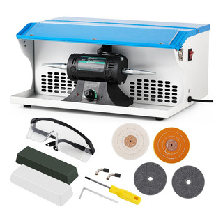 Máquina Pulidora De Joyas De 800 W Con Luz Y Colector Máquina Pulidora De Joyas De 800 W Con Luz Y Colector