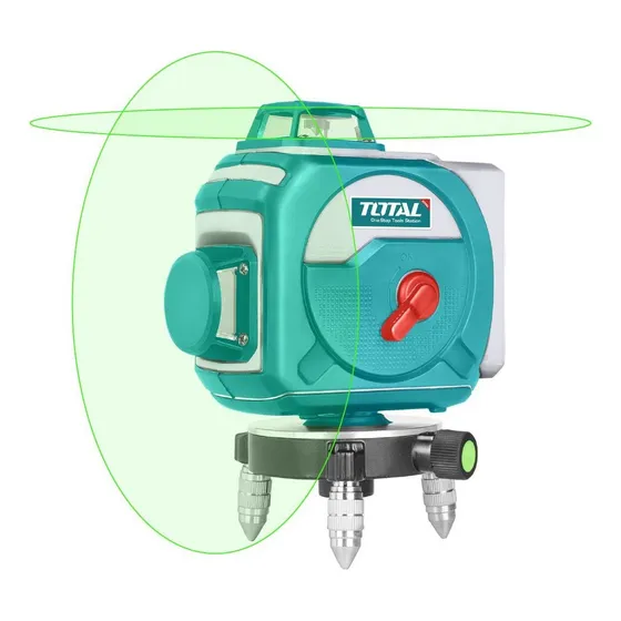 Nivel Láser 3d 360° Total, 30m, Autonivelante, Líneas Verdes, Batería De Litio Y Cargador - Incluye Maletín Y Accesorios - TLL255267