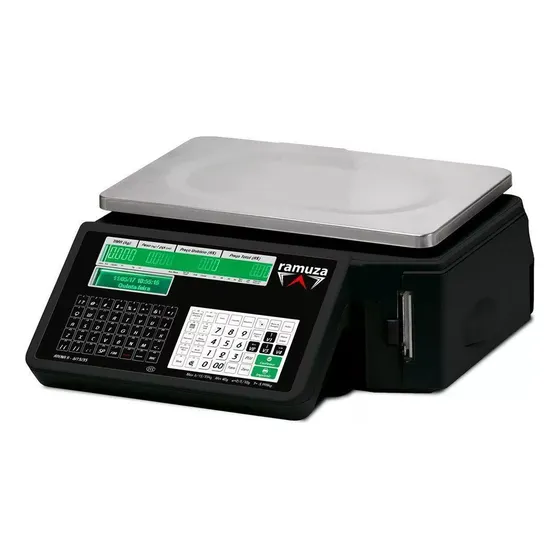 Balança Comercial Etiquetadora Digital Ramuza Atena 2 35 Kg Cor Preto 127/220V