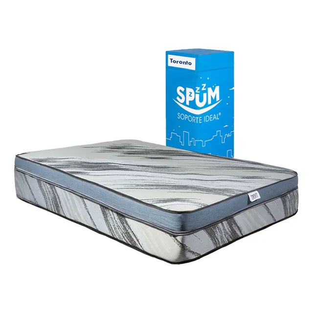Colchón En Caja Matrimonial Dormimundo Toronto Medio 26 Cm