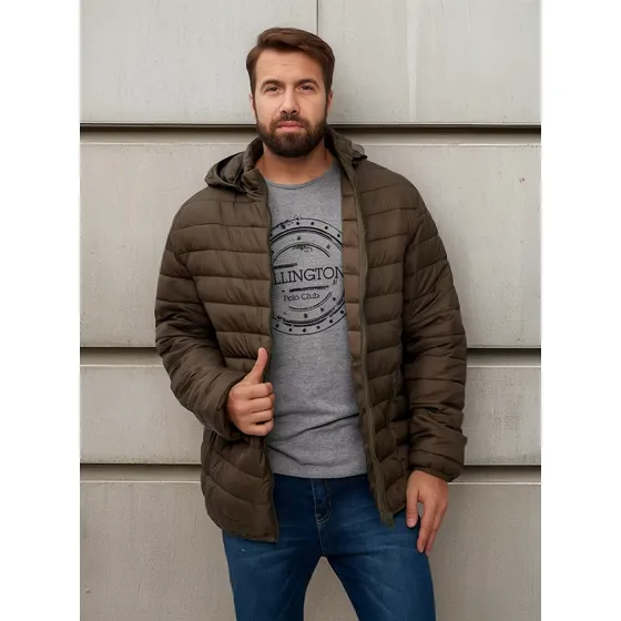 Campera Wellington Polo Importada Puffer Capucha Desmontable
