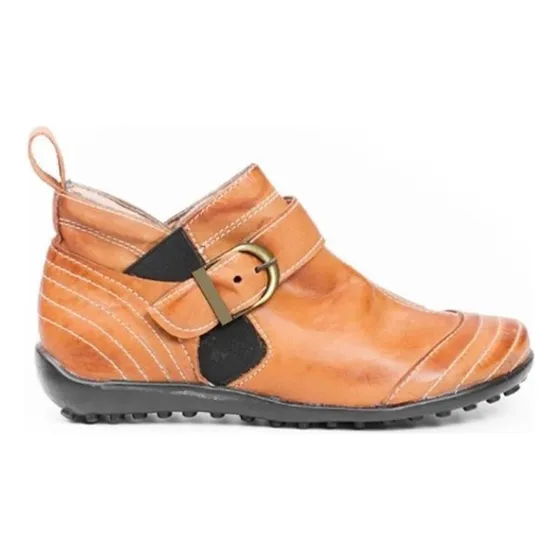 Botin De Cuero Para Dama  - Modelo: 601
