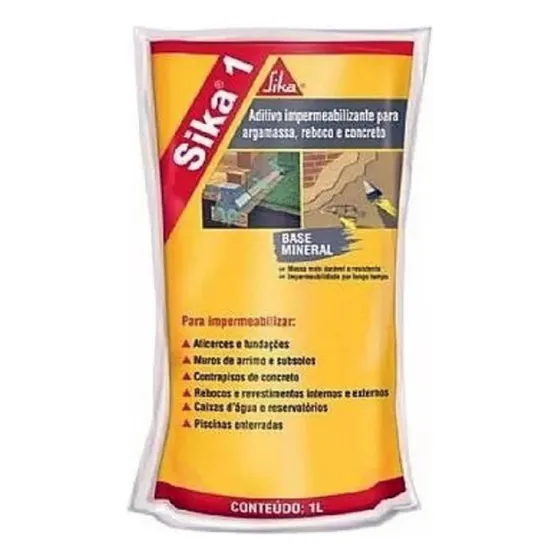 Sika 1 Hidrofugo Doy Pack 1kg Color Incoloro