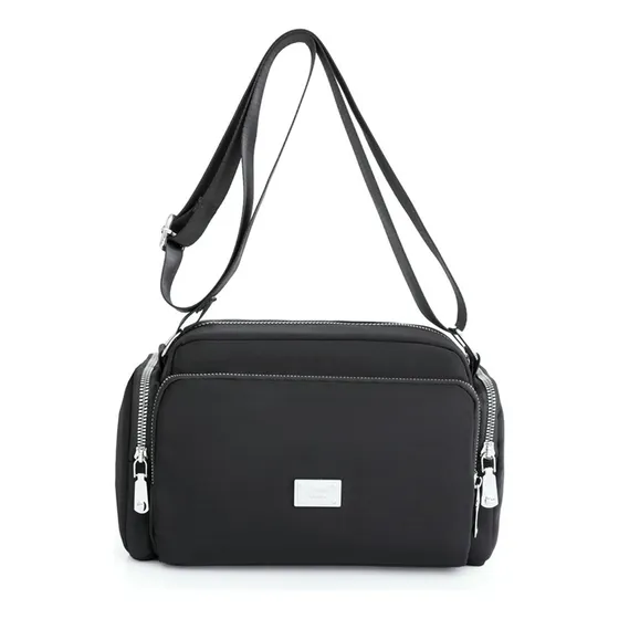 Bolsa Bandolera Mujer Moda Dama Crossbody Gran Capacidad Color Negro