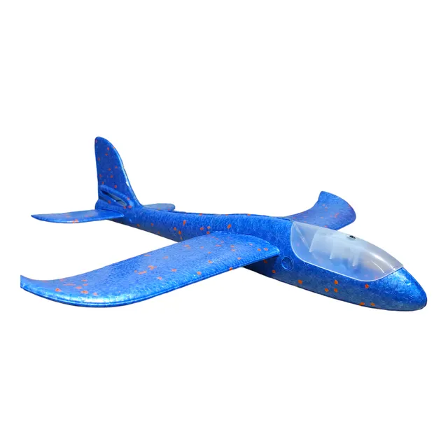 Avion Planeador Con Luz Led  Grande 48cm Ideal Para Regalar