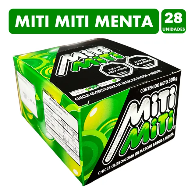 Miti Miti Menta - Chicle Goma De Mascar De Arcor (caja 28 U)